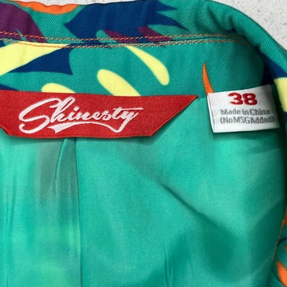Shinesty - The Cruise Ship Casanova - Vibrant Tropical Hawaiian Summer Suit Size